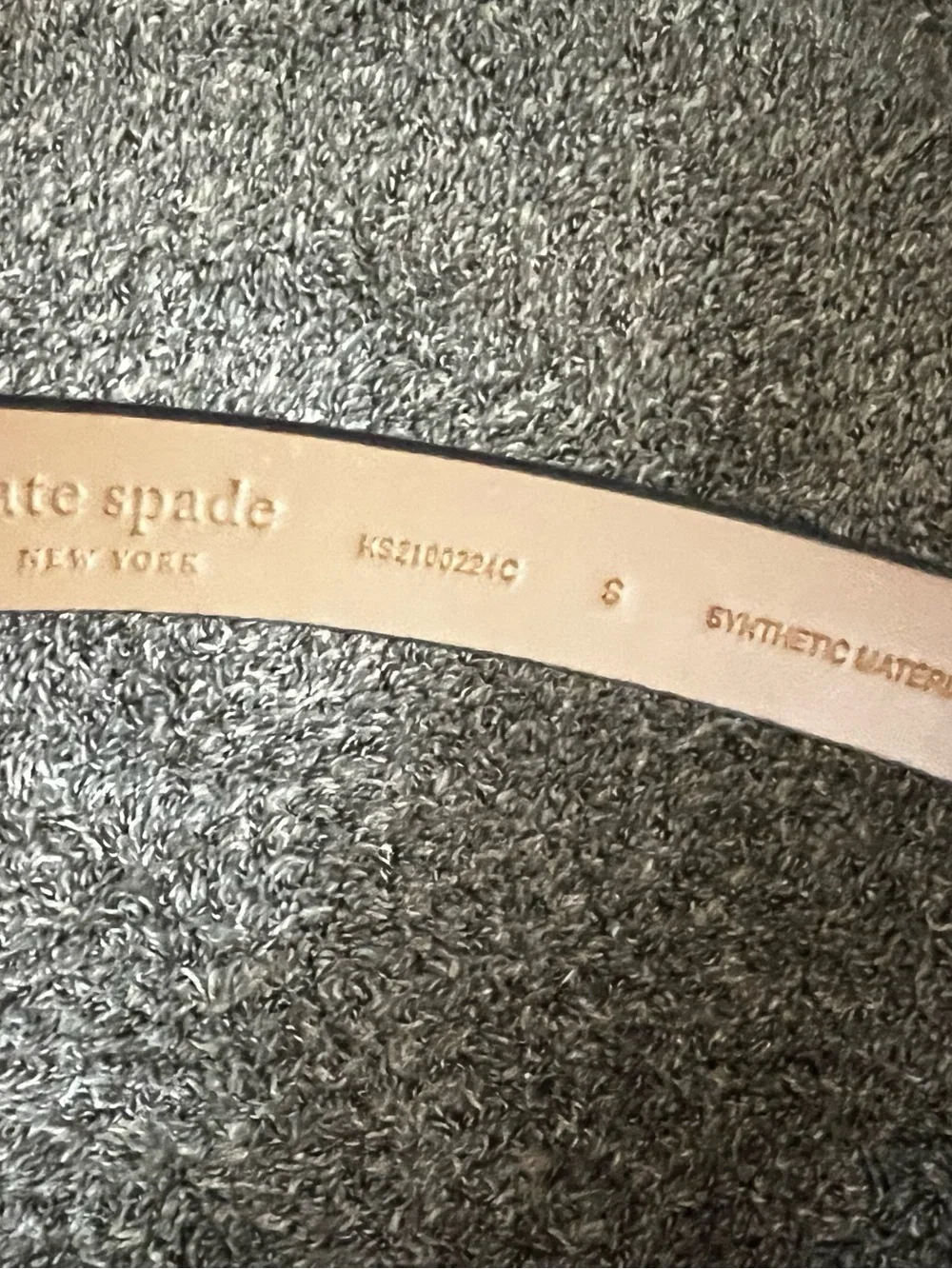 NWT kate spade Ivory Bow Leather Belt